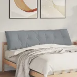 Perna pentru spate Gri deschis 180 x 19 x 50 cm țesătură GartenMobel Dekor