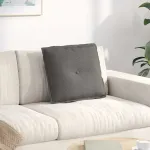 Perna pentru spate Gri deschis 50 x 45 cm Țesătură din corduroy GartenMobel Dekor
