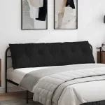 Perna pentru spate Negru 180 x 19 x 50 cm țesătură GartenMobel Dekor