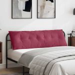 Perna pentru spate Roșu Vin 160 x 50 cm Țesătură din corduroy GartenMobel Dekor