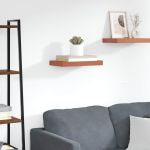 Raft de perete Pe perete Roșu 40 x 23,5 x 4 cm Lemn compozit GartenMobel Dekor