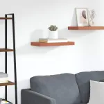 Raft de perete Pe perete Roșu 50 x 23 x 4 cm Lemn compozit GartenMobel Dekor