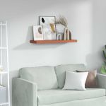 Raft de perete Pe perete Roșu 80 x 23,5 x 4 cm Lemn compozit GartenMobel Dekor