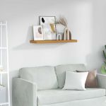 Raft de perete Pe perete Bej 80 x 23,5 x 4 cm Lemn compozit GartenMobel Dekor