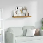 Raft de perete Pe perete Bej 90 x 23,5 x 4 cm Lemn compozit GartenMobel Dekor