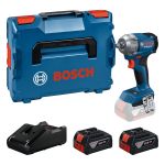 Bosch GDS 18V-350 Masina de insurubat cu percutie + 2 x acumulatori Li-ion 18V, 4Ah + incarcator GAL 18V-40 +L-BOXX 136 ProAdvanced PowerfulTools