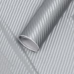 Folie colantare auto Carbon 3D - Argintiu (3m x 1,27m) FAVLine Selection