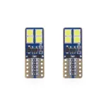 Set becuri auto cu LED CANBUS compatibil T10e W5W 8 SMD Alb 12/24V, destinat competitiilor auto sau off-road FAVLine Selection
