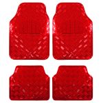 Covorase Auto Universale, model Diamond, culoare Crom Rosu FAVLine Selection