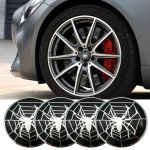 Set 4 buc. ornament central janta, model "Spider", diametru 5cm FAVLine Selection