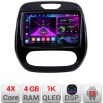 Navigatie Renault Captur 2013-2020 Android radio gps internet 4+64 InCell Display 1K KIT-captur-+EDT-E209-RK CarStore Technology