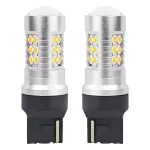 Set becuri auto cu LED CANBUS, 3030, 24SMD, compatibil T20, 7440, WY21W, Portocaliu, 12V / 24V, destinat competitiilor auto sau off-road FAVLine Selection