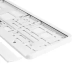 Suport numar inmatriculare din plastic, calitate Premium, culoare ALBA FAVLine Selection