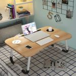 Masa pentru Laptop plianta din MDF, dimensiune 60 x 39,5 cm, cu USB, lampa si ventilator FAVLine Selection