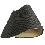 Material insonorizant auto adeziv reliefat, dimensiune 80cm x 50cm x 15mm, culoare Neagra FAVLine Selection