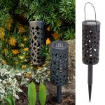 Set 4 lampi solare de gradina cu picior si agatatoare tip "Felinar" cu LED FAVLine Selection