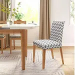 Husa universala pentru scaune clasice, model WAVE, culoare GRI + ALB FAVLine Selection