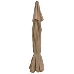 Pânză de schimb umbrelă de soare de exterior gri taupe 515 cm GartenMobel Dekor