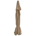 Pânză de schimb umbrelă de soare de exterior gri taupe 515 cm GartenMobel Dekor