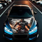 Folie Capota Auto "Hood Art" rezistenta la exterior, marime S (150 x 110cm) - Cod: AVX-CAPOTA-007S FAVLine Selection