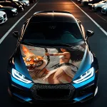 Folie Capota Auto "Hood Art" rezistenta la exterior, marime S (150 x 110cm) - Cod: AVX-CAPOTA-010S FAVLine Selection