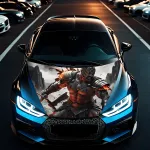 Folie Capota Auto "Hood Art" rezistenta la exterior, marime L (180 x 130cm) - Cod: AVX-CAPOTA-008L FAVLine Selection