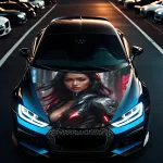 Folie Capota Auto "Hood Art" rezistenta la exterior, marime M (165 x 120cm) - Cod: AVX-CAPOTA-001M FAVLine Selection