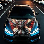 Folie Capota Auto "Hood Art" rezistenta la exterior, marime M (165 x 120cm) - Cod: AVX-CAPOTA-027M FAVLine Selection