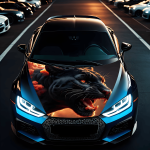 Folie Capota Auto "Hood Art" rezistenta la exterior, marime M (165 x 120cm) - Cod: AVX-CAPOTA-028M FAVLine Selection