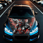 Folie Capota Auto "Hood Art" rezistenta la exterior, marime L (180 x 130cm) - Cod: AVX-CAPOTA-025L FAVLine Selection