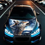 Folie Capota Auto "Hood Art" rezistenta la exterior, marime L (180 x 130cm) - Cod: AVX-CAPOTA-030L FAVLine Selection