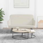 Bancă, crem, 110x76x80 cm, catifea GartenMobel Dekor