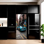 Folie imprimata color pentru decor Frigider, dimensiune 200 x 90cm, model: AVX-FR02 FAVLine Selection