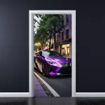 Folie imprimata color pentru decor Usa, dimensiune 200 x 90cm, model: AVX-DR07 FAVLine Selection