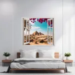 Folie imprimata color pentru decor perete locuinta, dimensiune 125 x 110cm, model: VIEW TO HAVEN 06 FAVLine Selection