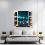 Folie imprimata color pentru decor perete locuinta, dimensiune 125 x 110cm, model: VIEW TO HAVEN 07 FAVLine Selection