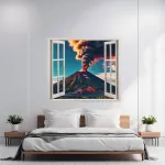 Folie imprimata color pentru decor perete locuinta, dimensiune 125 x 110cm, model: VIEW TO HAVEN 11 FAVLine Selection