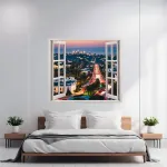 Folie imprimata color pentru decor perete locuinta, dimensiune 125 x 110cm, model: VIEW TO HAVEN 17 FAVLine Selection