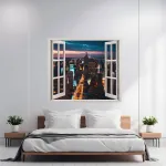 Folie imprimata color pentru decor perete locuinta, dimensiune 125 x 110cm, model: VIEW TO HAVEN 20 FAVLine Selection