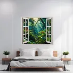 Folie imprimata color pentru decor perete locuinta, dimensiune 125 x 110cm, model: VIEW TO HAVEN 21 FAVLine Selection