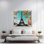 Folie imprimata color pentru decor perete locuinta, dimensiune 125 x 110cm, model: VIEW TO HAVEN 25 FAVLine Selection