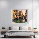 Folie imprimata color pentru decor perete locuinta, dimensiune 125 x 110cm, model: VIEW TO HAVEN 28 FAVLine Selection