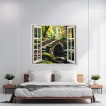 Folie imprimata color pentru decor perete locuinta, dimensiune 125 x 110cm, model: VIEW TO HAVEN 31 FAVLine Selection