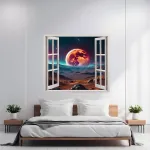 Folie imprimata color pentru decor perete locuinta, dimensiune 125 x 110cm, model: VIEW TO HAVEN 33 FAVLine Selection