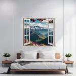 Folie imprimata color pentru decor perete locuinta, dimensiune 125 x 110cm, model: VIEW TO HAVEN 35 FAVLine Selection