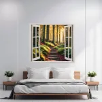 Folie imprimata color pentru decor perete locuinta, dimensiune 125 x 110cm, model: VIEW TO HAVEN 37 FAVLine Selection