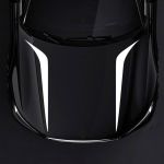 Set 2 stickere autoadezive Tuning, model "Hood Stripes V2", dimensiune 100 x 26 cm, culoare Alba FAVLine Selection