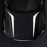 Set 2 stickere autoadezive Tuning, model "Hood Stripes V2", dimensiune 100 x 26 cm, culoare Alba FAVLine Selection