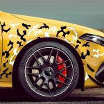 Set 2 stickere autoadezive Tuning in doua culori, model "Paint Stains", dimensiune 97 x 47 cm, culoare Negru + Alb FAVLine Selection