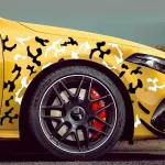 Set 2 stickere autoadezive Tuning in doua culori, model "Paint Stains", dimensiune 97 x 47 cm, culoare Negru + Alb FAVLine Selection